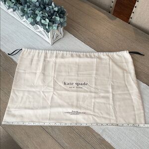 Kate Spade Cream Drawstring Dust Bag XL